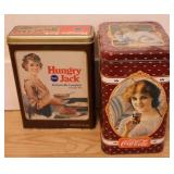 2pc Vintage Advertising Tins 2pc Vintage Advertising Tins