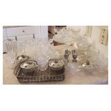 Large Collection of Glass & Silver Plate Pieces Large Collection of Glass & Silver Plate Pieces