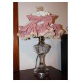 Electric Clear Glass Oil Lamp - Works Electric Clear Glass Oil Lamp - Works