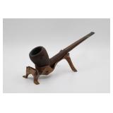 Pipe w/ Hand Carved Stand