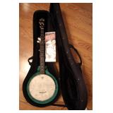 Hugh Hunter Open Back Banjo w/ Case