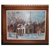 Ann Hoffman Signed Painting Framed