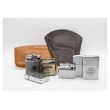 Leather Tobacco Pouches & Collection of Lighters