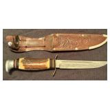 German Fixed Blade Knife w/Sheath