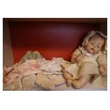 Vintage Soft Body Baby Doll & Clothing