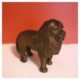Brass Lion Coin Bank