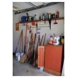 Collection of Gardening Tools, Cabinet+