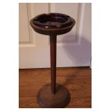 Vintage Wood Ash Tray Stand
