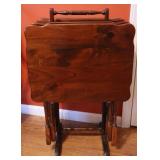 Ethan Allen TV Trays w/ Stand