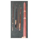 Union & Master & Utica Fly Fishing Poles w/ Cases