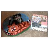 Kitten Hand Made Rug & Full/Twin Size Blanket