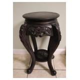Vtg Asian Style Carved Plant Stand
