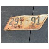1950 Tennessee License Plate