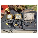 3 Halogen Work Lights - Read Details