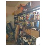 Metal Shelves & Contents In and Around