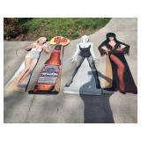 (4) 1990s Cardboard Stand Ups