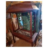 Large Wood and Glass Aviary -Read Details