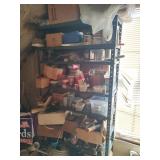 Shelf and Contents - Upstairs garage.