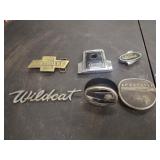 5 Car Emblems, 1 Chevy Belt Buckle