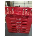 7 Plastic Coca Cola Crates