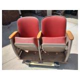 Pair of Heywood Wakefield Theater Seats