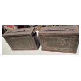 2 Metal 30 Caliber Ammo Cans