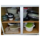 Cabinet Full of Plastic Ware