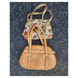 Vintage Brown and Floral Purses
