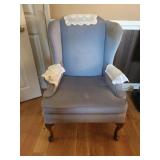 Two Blue Wing Back Chairs 29