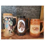 3 Beer Steins