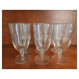 Vtg. Libbey Glass Company Windswept Glasses
