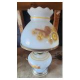 Milk Glass Parlor Lamp