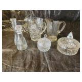 Assortment of Pitchers, Candy Dishes Etc.