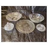 Assortment of Glassware and Serving Dishes