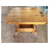 Side Table with Built in Magazine Rack 27x22x20