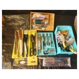 Assortment of Silverware and Kitchen Utensils