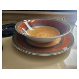 Lorento Round Serving Plate and Bowl