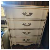 Vintage Dixie French Provincial Chest of 4 Drawers