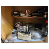 Cabinet Assortment of Pots, Pans, etc..