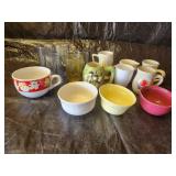 Assortment of Cups, Mugs, and Bowls