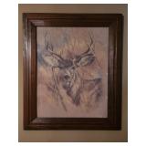 K Maroon Deer Drawing 20.5