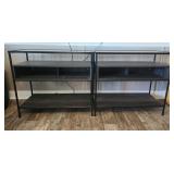 2 Metal/Wood Console Tables 36