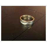 14k Gold and Diamond Band
