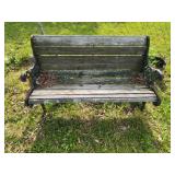 Cast Iron/Wooden Bench Needs Repair 50" Wide