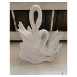 Hull Pottery Double Swan Planter