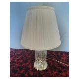 Glass and Brass Lamp