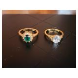 2 Costume Jewelry Rings