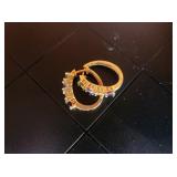 Gold Over 925 Silver Earrings