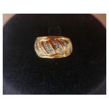 Gold over 925 Silver Band