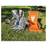 Lawn Chair and Tennessee Vols Wooden Chair